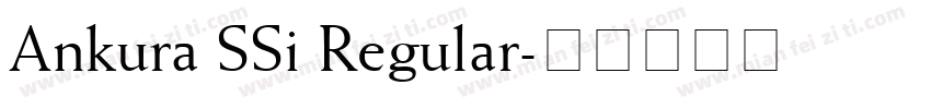 Ankura SSi Regular字体转换